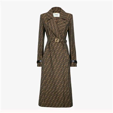 fendi brown purple coat|fendi ladies overcoat.